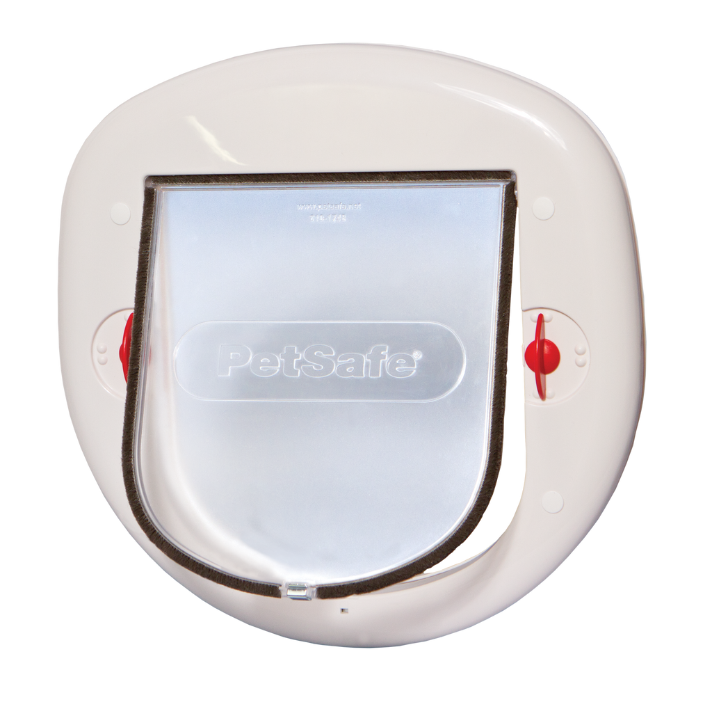 Sliding cat door. 4-way white.280