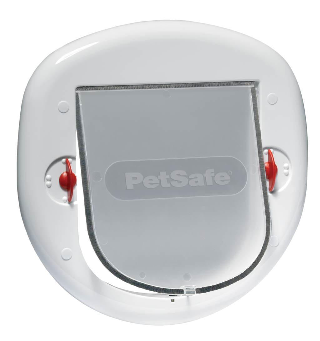 Sliding cat door. 4-way white.280