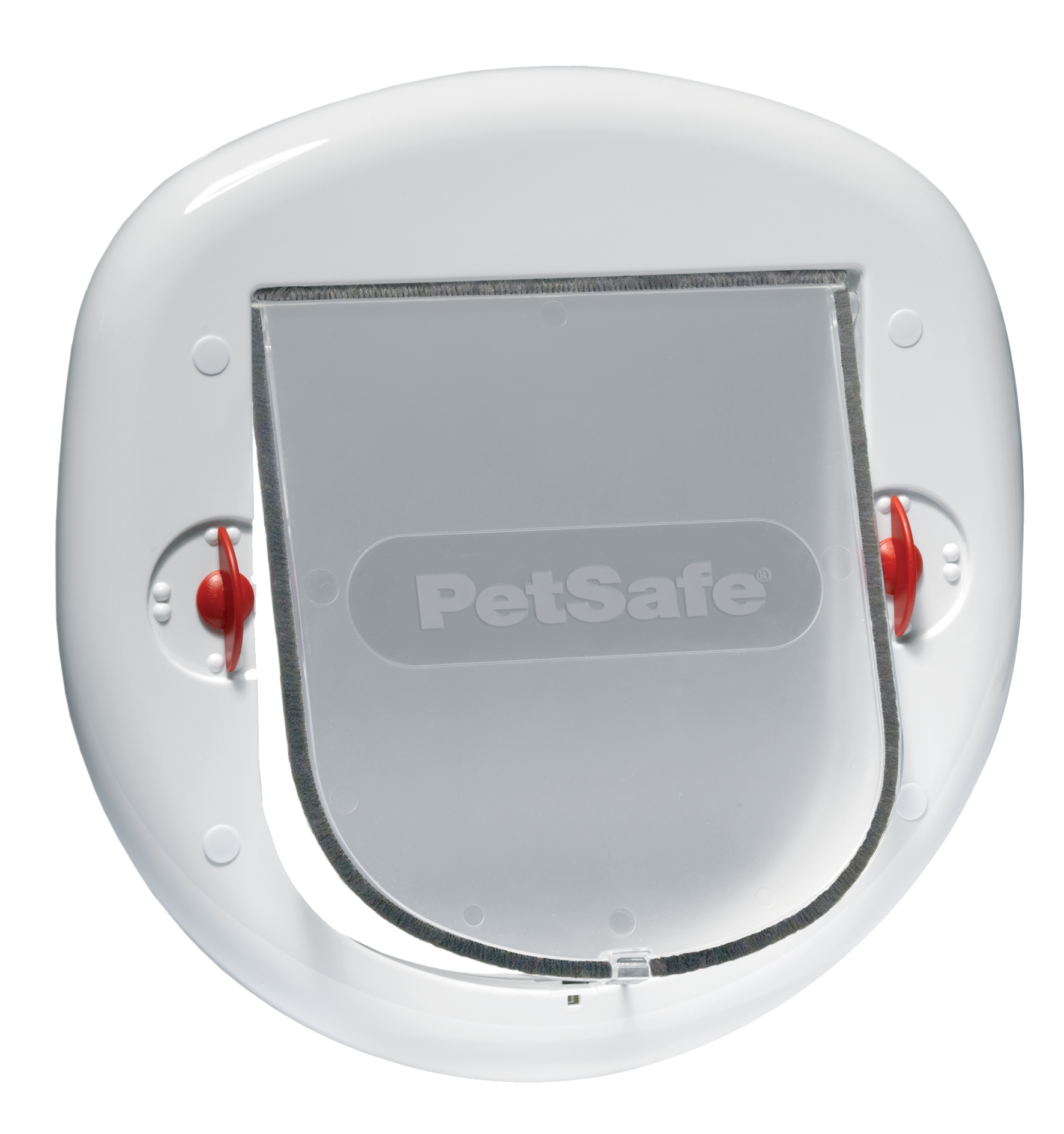 Sliding cat door. 4-way white.280