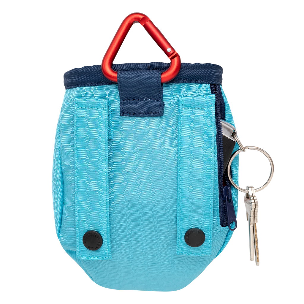Futtertasche Blau – Leckerlibeutel für Hunde mit Karabiner