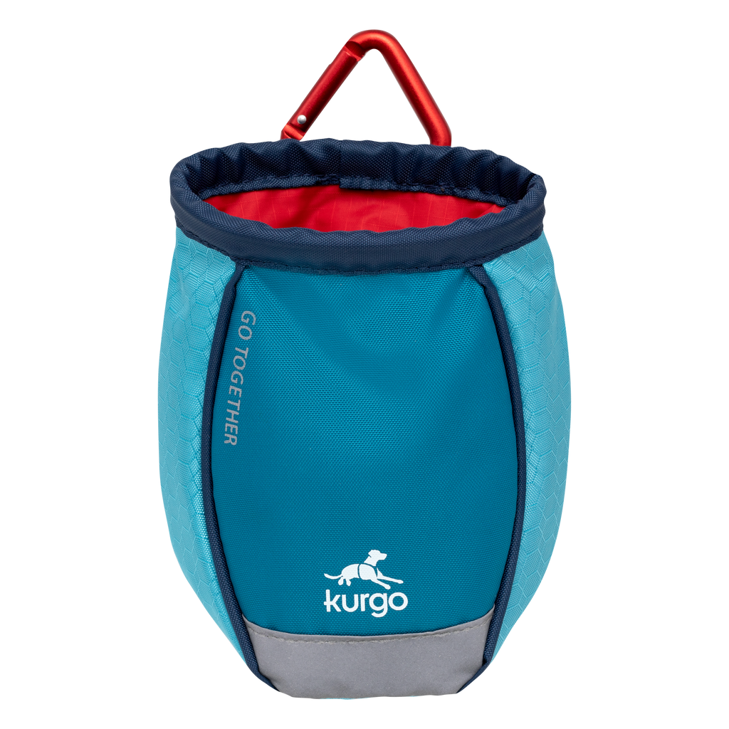 Futtertasche Blau – Leckerlibeutel für Hunde mit Karabiner