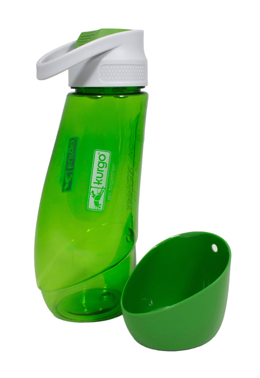 Drinking bottle with bowl 750ml red/green/blue