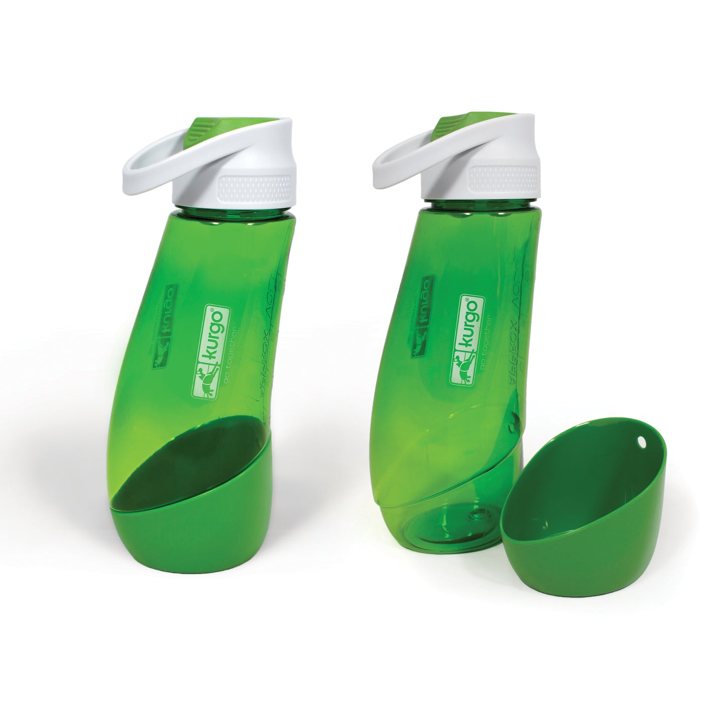 Drinking bottle with bowl 750ml red/green/blue