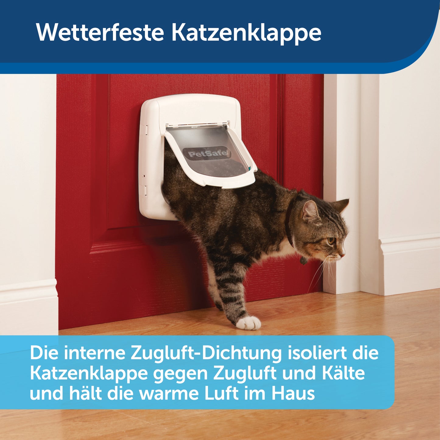 Katzentüre Magnet weiss(400)