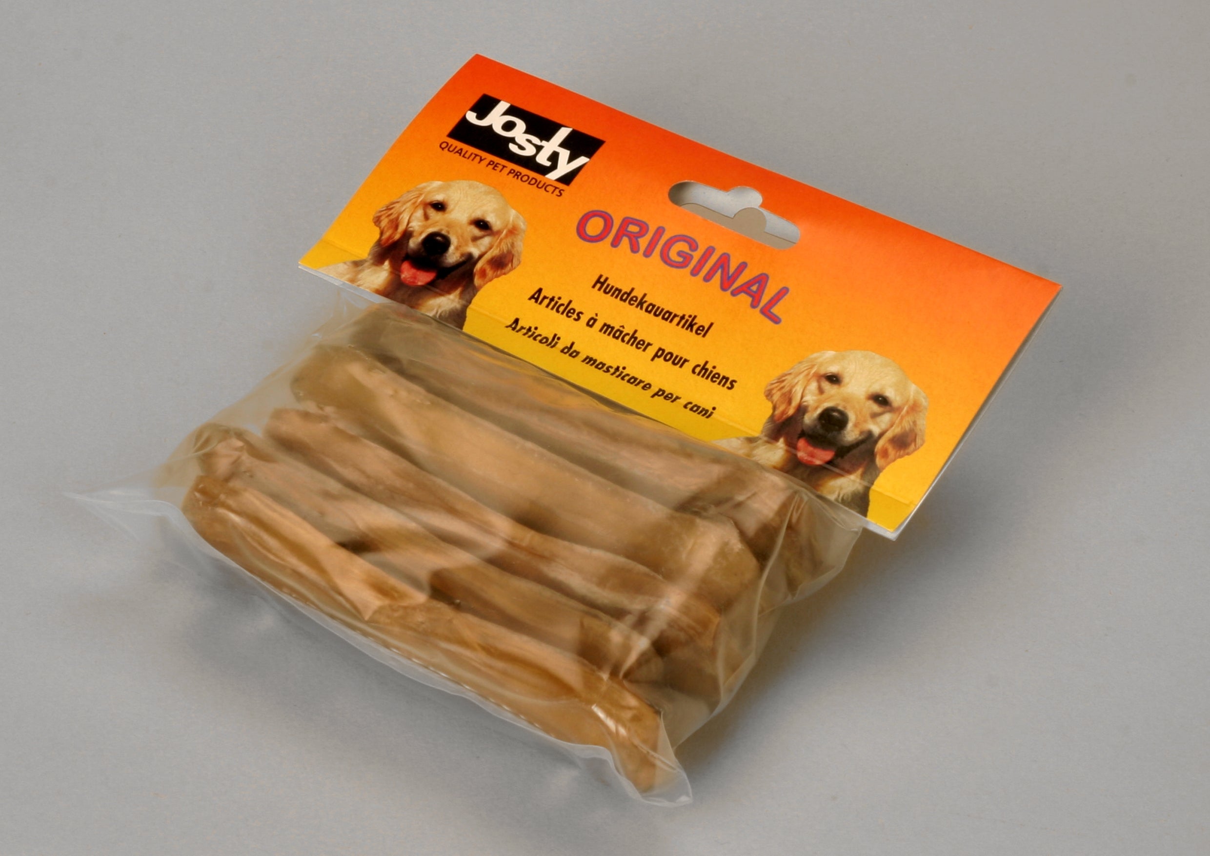 Josty Kauknochen aus Büffelhaut 11 cm für Hunde