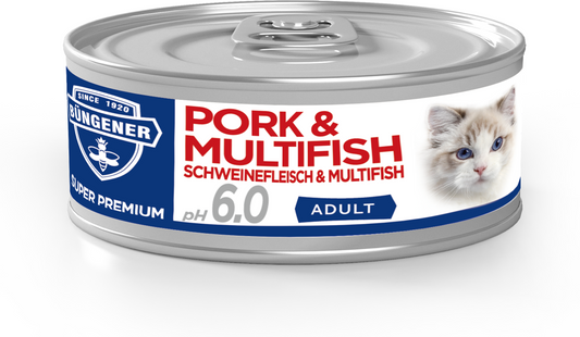 Nassfutter Katze Schwein & Fisch
