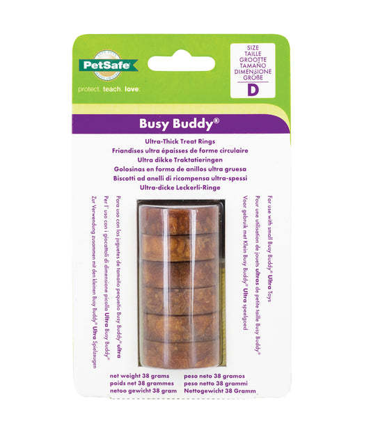 Busy Buddy Ultra Leckerli-Ringe mit Speckgeschmack – 6 Stück