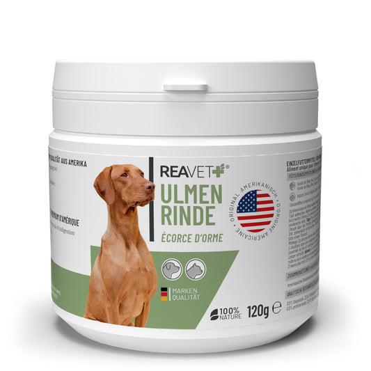 REAVET Ulmenrinde Naturrein 120 g für Hunde & Katzen