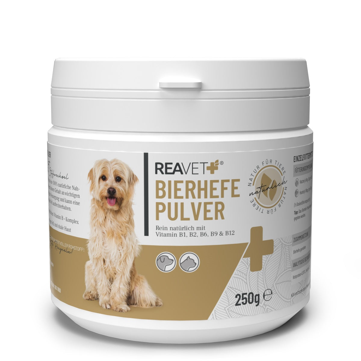 REAVET Reine Bierhefe Pulver für Hunde &amp; Katzen 250 g