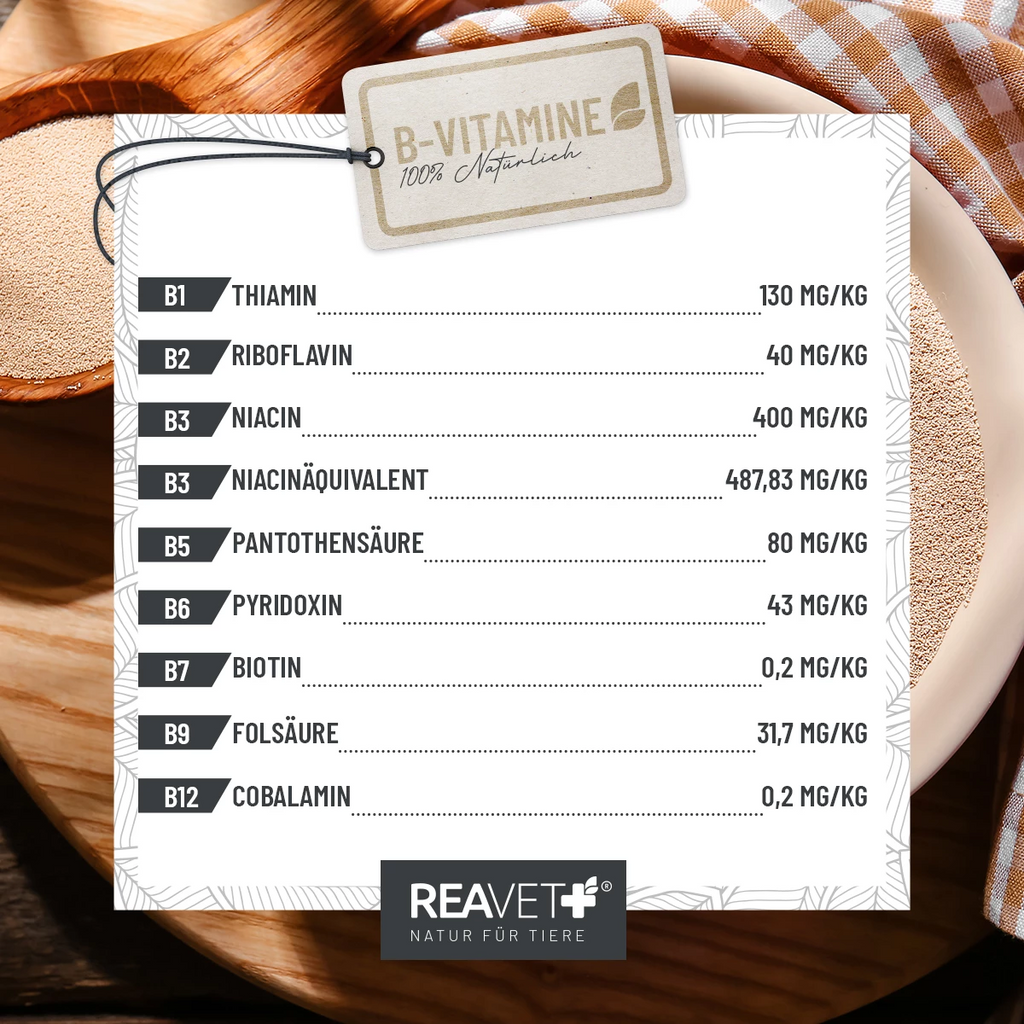 REAVET Reine Bierhefe Pulver für Hunde & Katzen 250 g