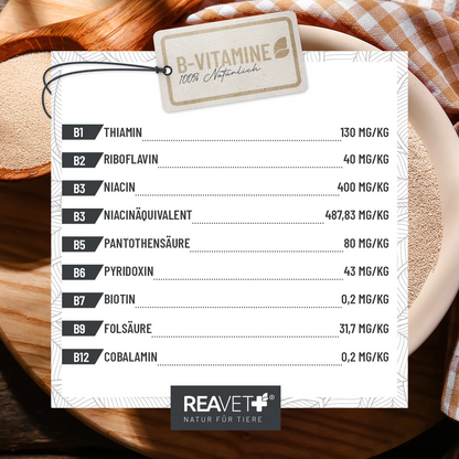 REAVET Reine Bierhefe Pulver für Hunde &amp; Katzen 250 g