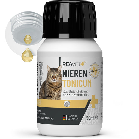 REAVET Nieren Tonicum für Katzen – Pflanzliche Futterergänzung 50 ml