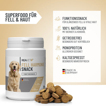 REAVET Fell Harmonie Snacks für Hunde 170 g