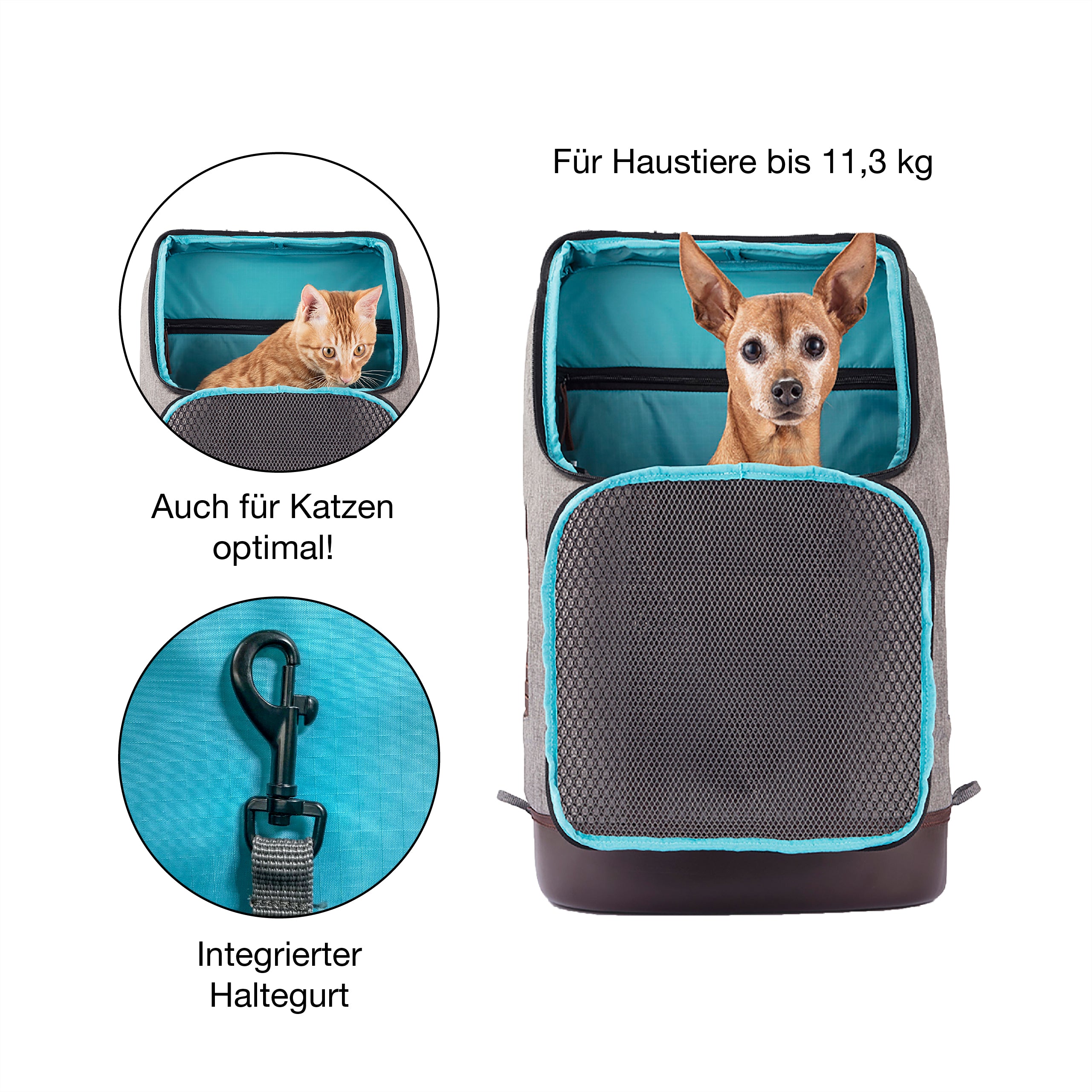 K9 backpack gray
