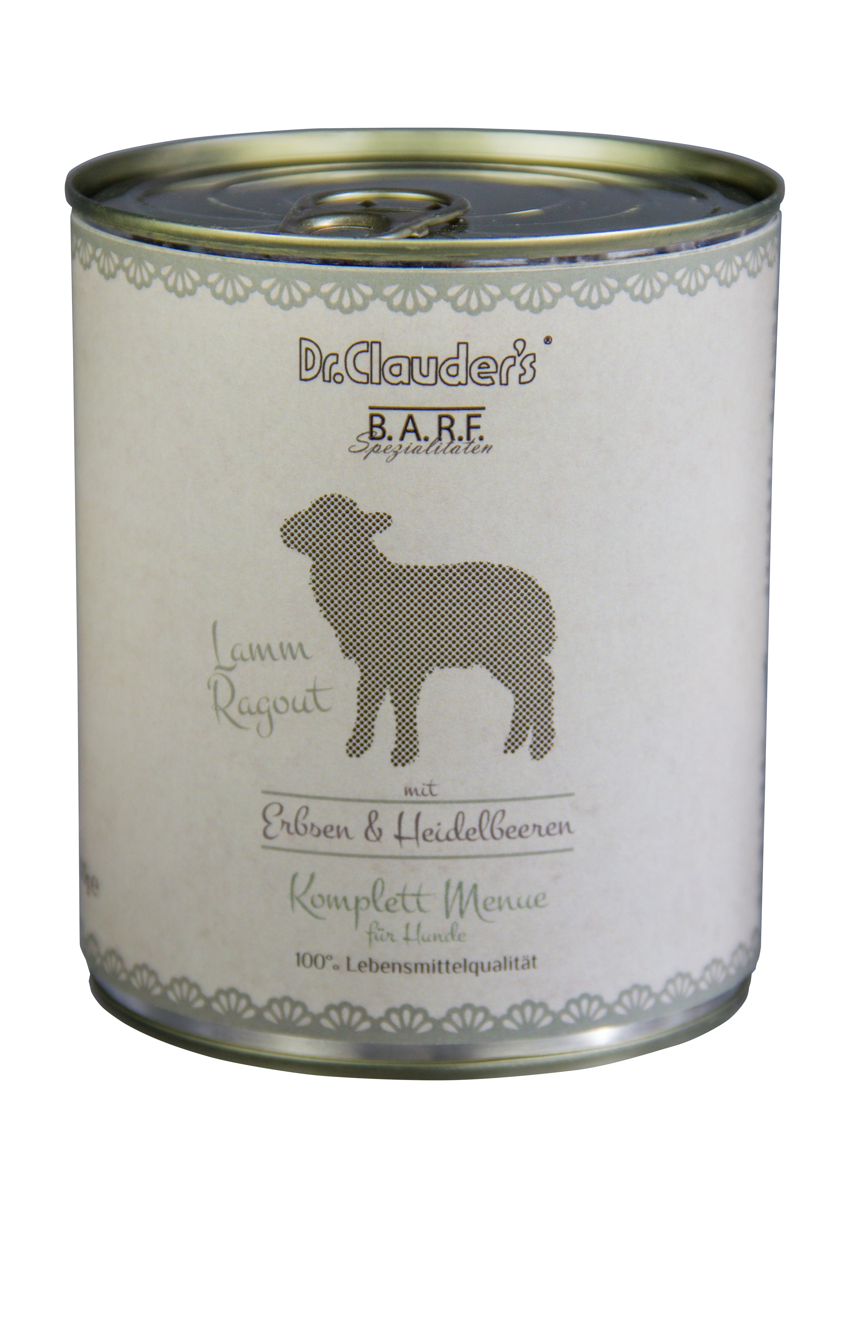 Dr.Clauder's DC BARF Komplett Menü Lammragout 800g
