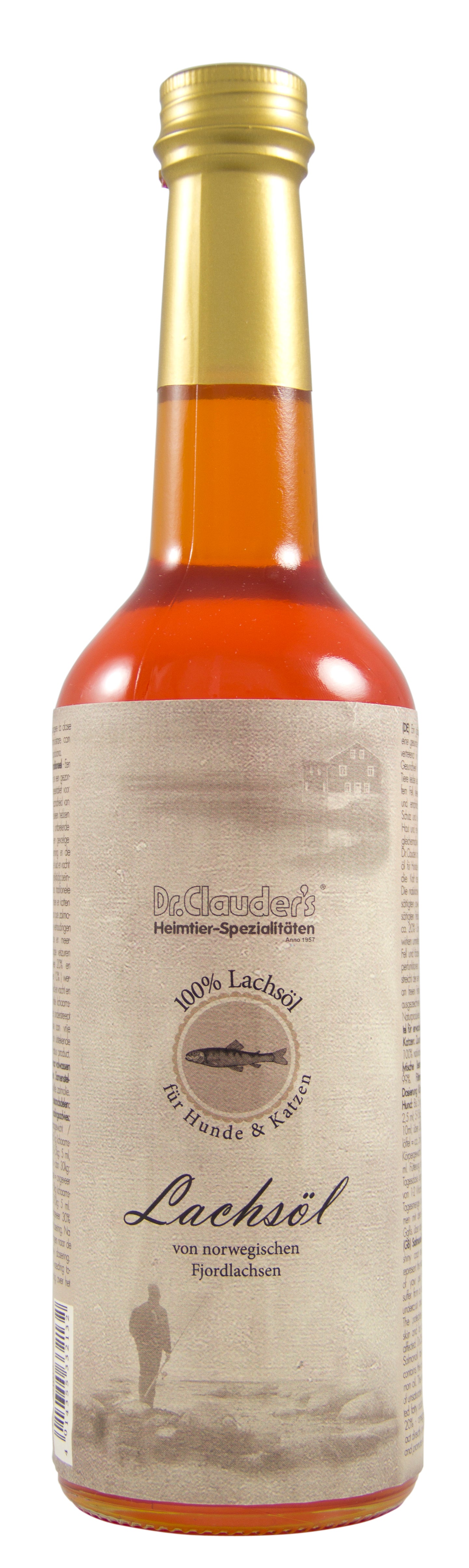 Dr.Clauder’s DC BARF Reines Lachsöl 500 ml – für Hunde & Katzen