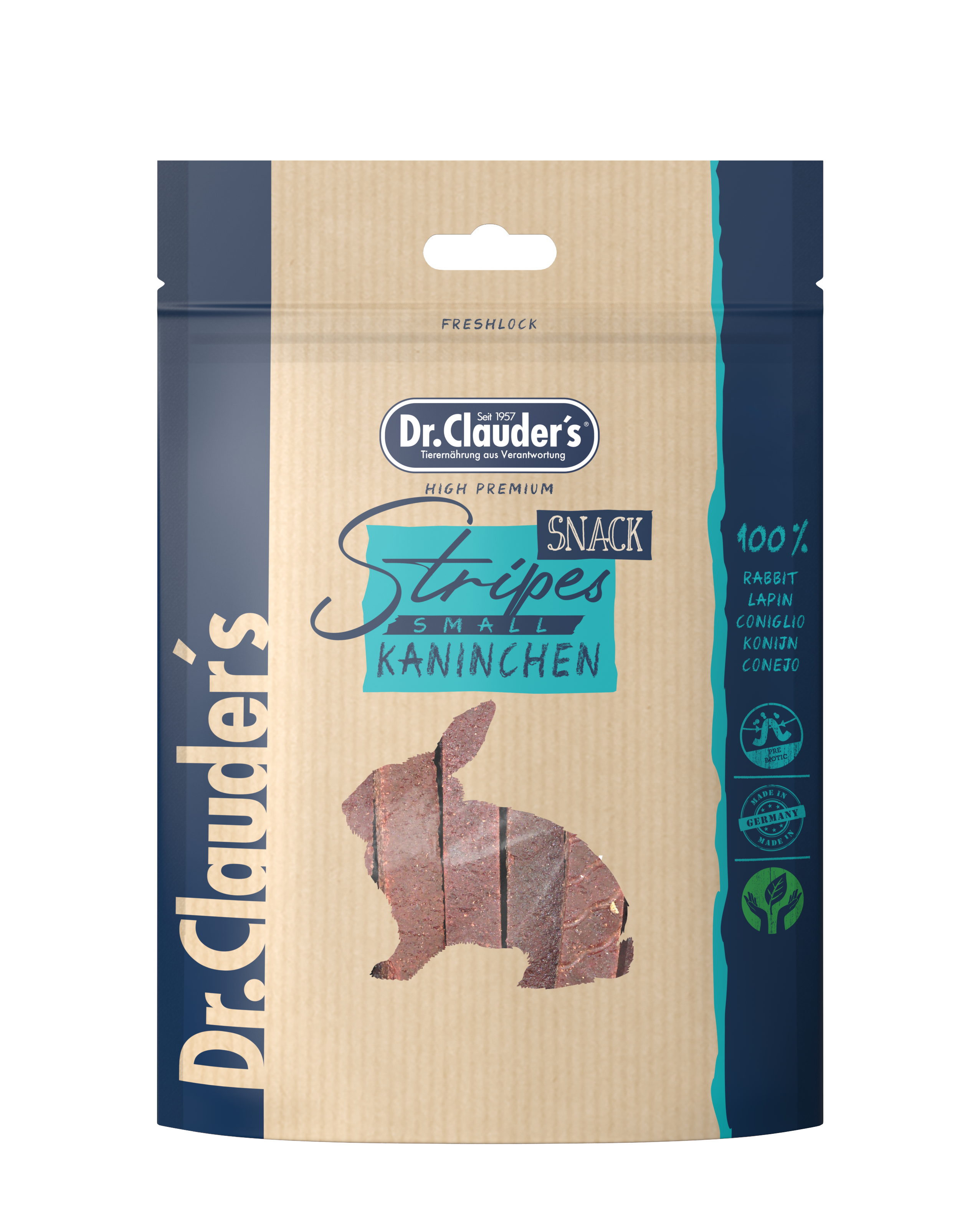 Dr.Clauder’s Kaninchen Filetstreifen für Hunde  80 g