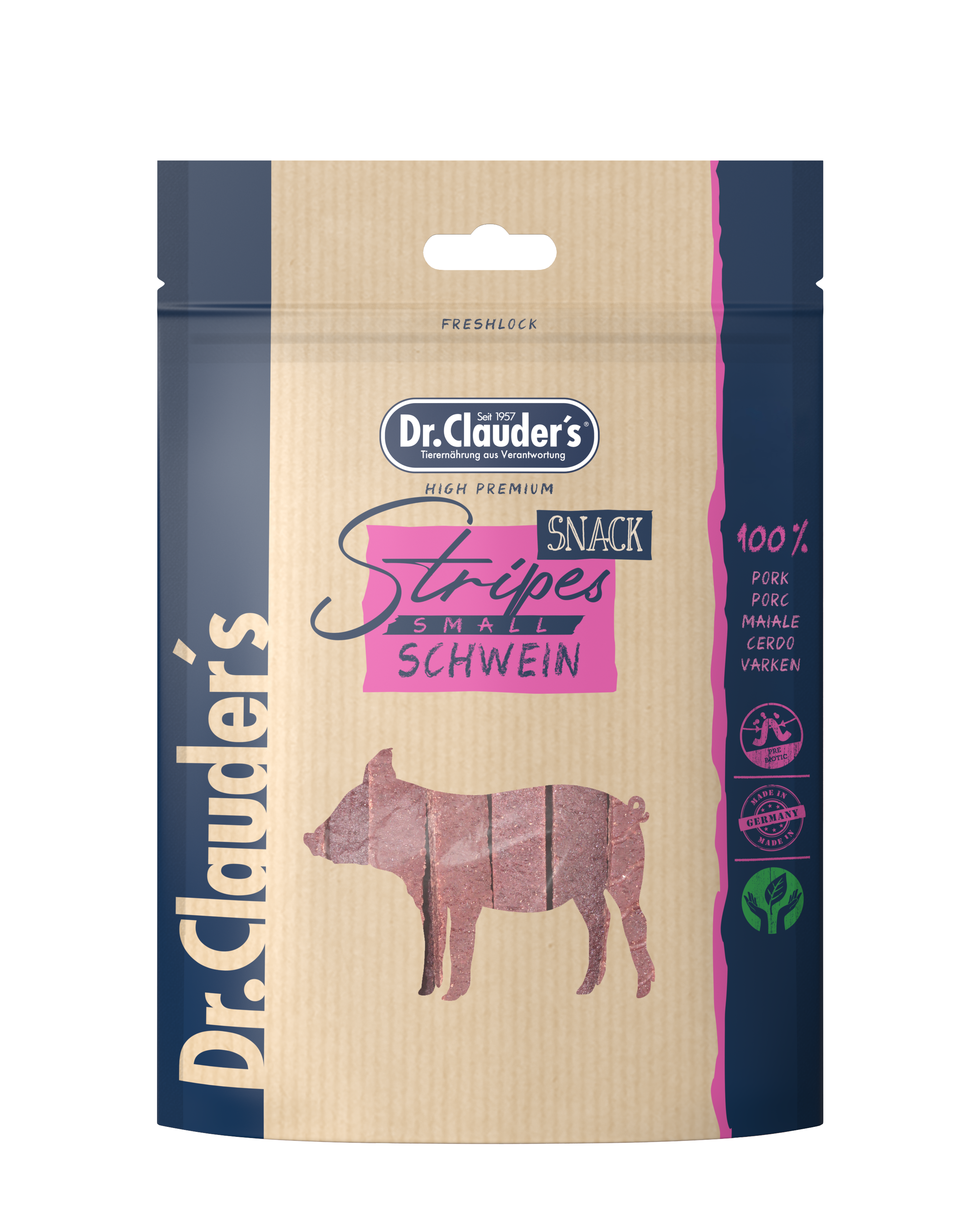 Schweine Filetstreifen Small 80 g für Hunde & Katzen