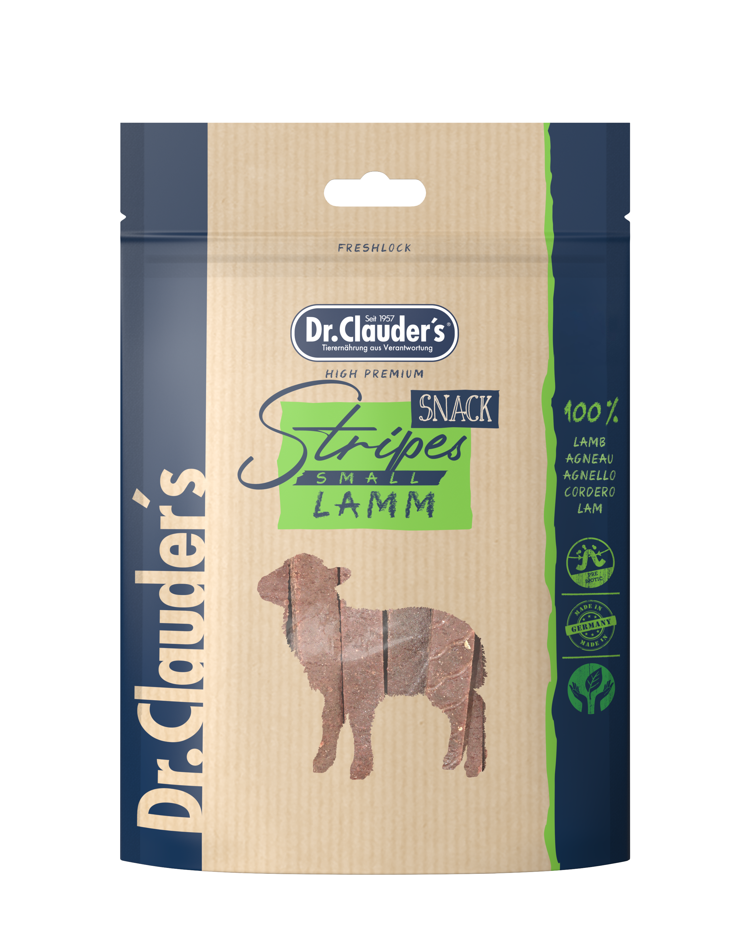 Dr.Clauder’s Lamm Filetstreifen für Hunde & Katzen – 80 g