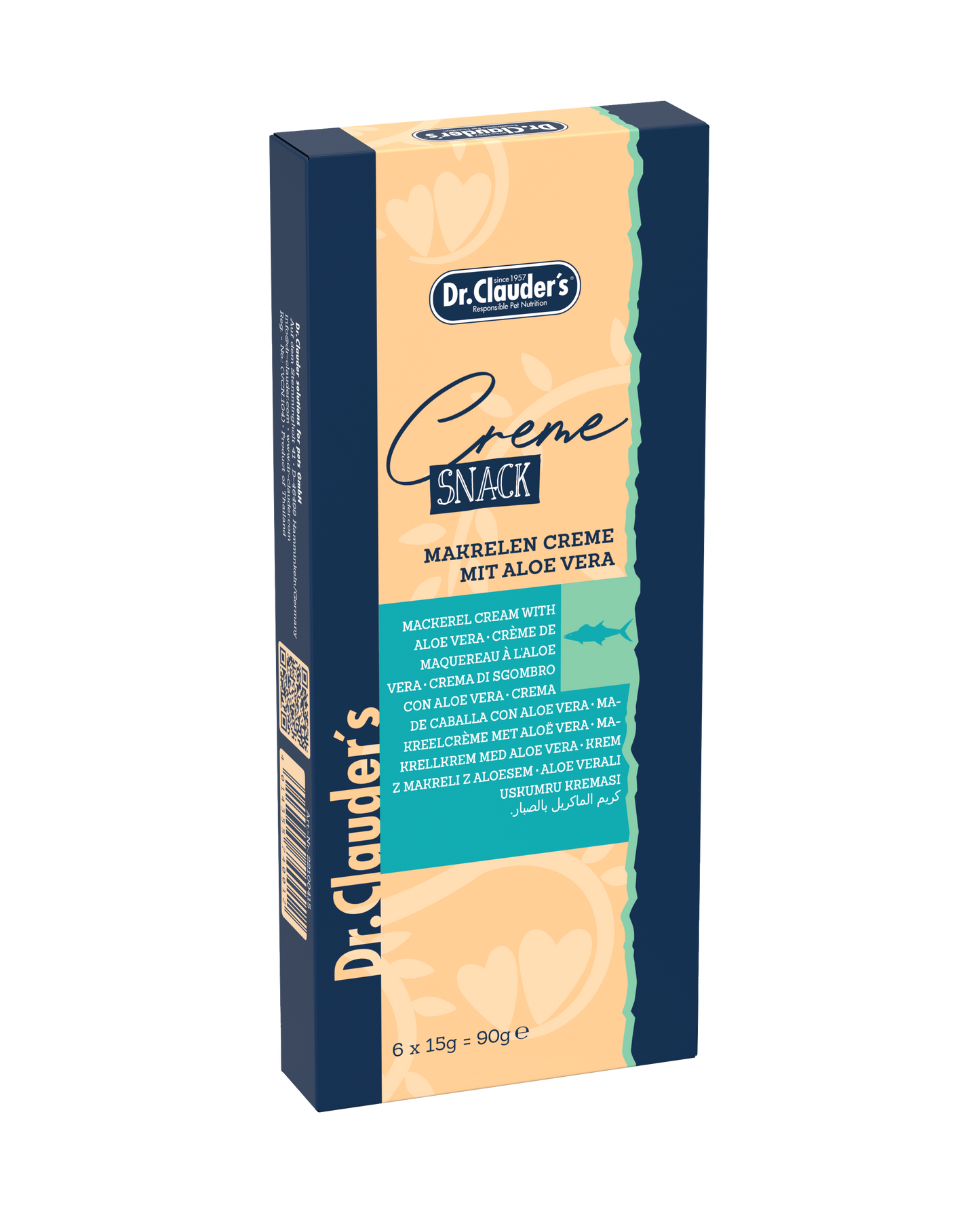 Dr. Clauder's Creme Snack Makrelencreme mit Aloe Vera 6 x 15 g